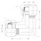 World Wide Fittings Flareless Union Elbow Stainless Steel C2500X06X06SS - alternate 2